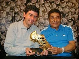 Marcelo Duarte encontra o Eusébio, ex-jogador de Portugal