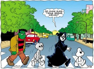 urma do Penadinho, de Maurício de Souza, NA ABBEY ROAD