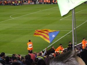 MANIFESTAÇÃO PRÓ-CATALUNHA EM JOGO DO BARCELONA