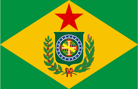 bandeira do Brasil com a estrela vermelha