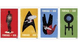 Em 2016, Star Trek também ganhou 25 selos em comemoração a seus 50 anos.