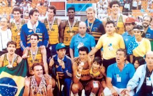 BRASIL MEDALHA DE OURO NO BASQUETE NO PAN DE 1987 